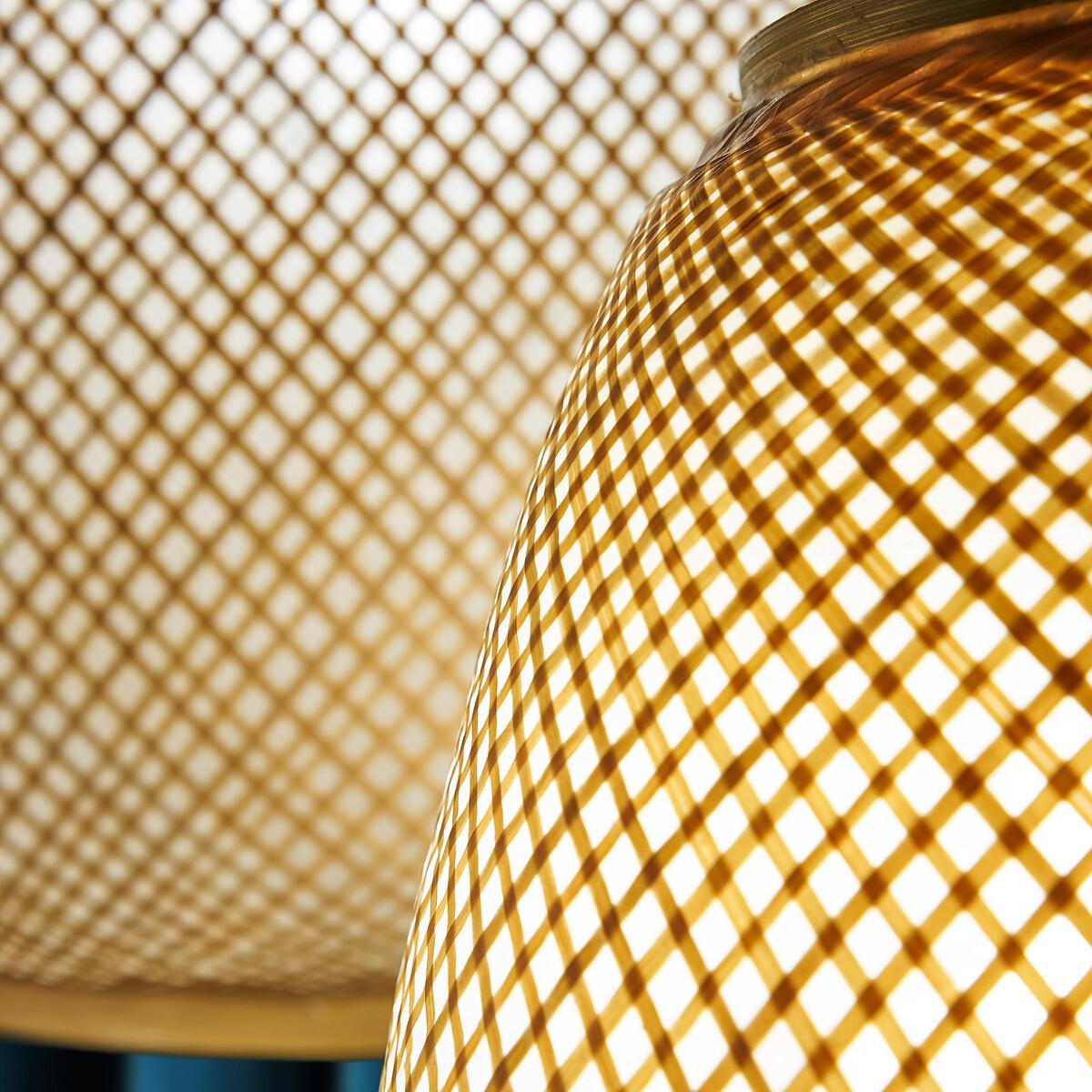 Titouan Bamboo & Rice Paper Pendant Ceiling Light, by E. Gallina – image 9