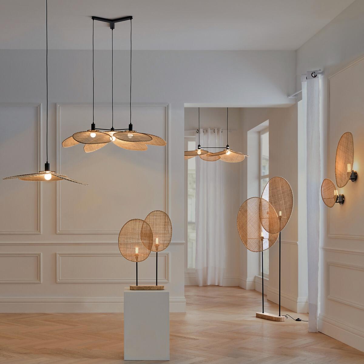 Canopée Small Rattan Ceiling Light by E. Gallina. – image 11