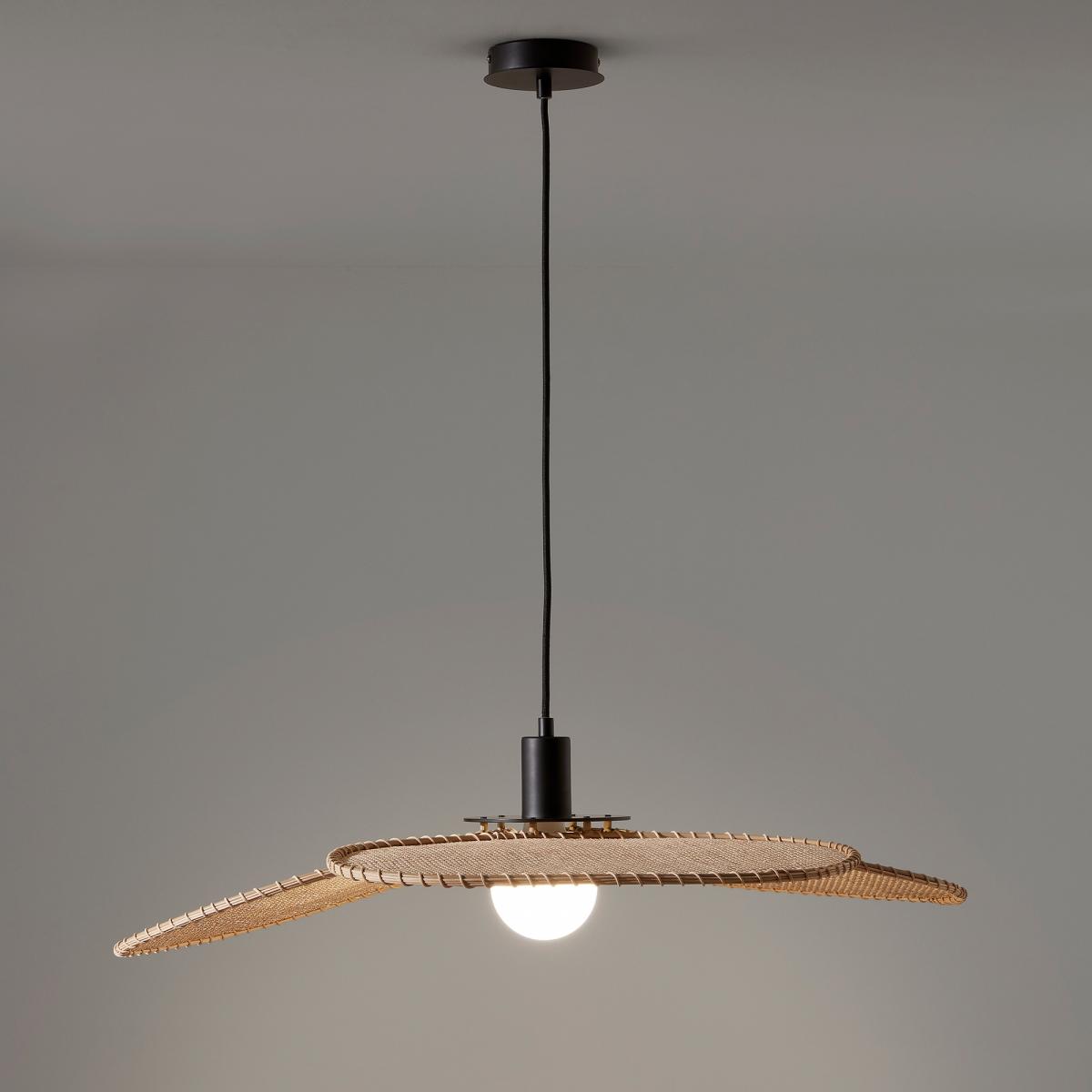 Canopée Small Rattan Ceiling Light by E. Gallina. – image 4