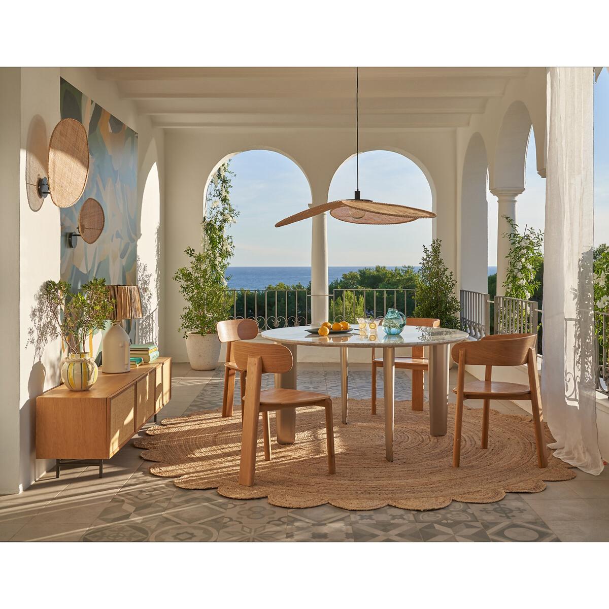 Canopée Small Rattan Ceiling Light by E. Gallina. – image 8