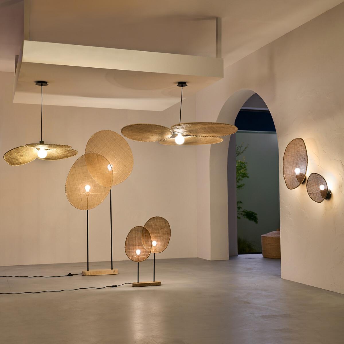 Canopée Small Rattan Ceiling Light by E. Gallina. – image 10