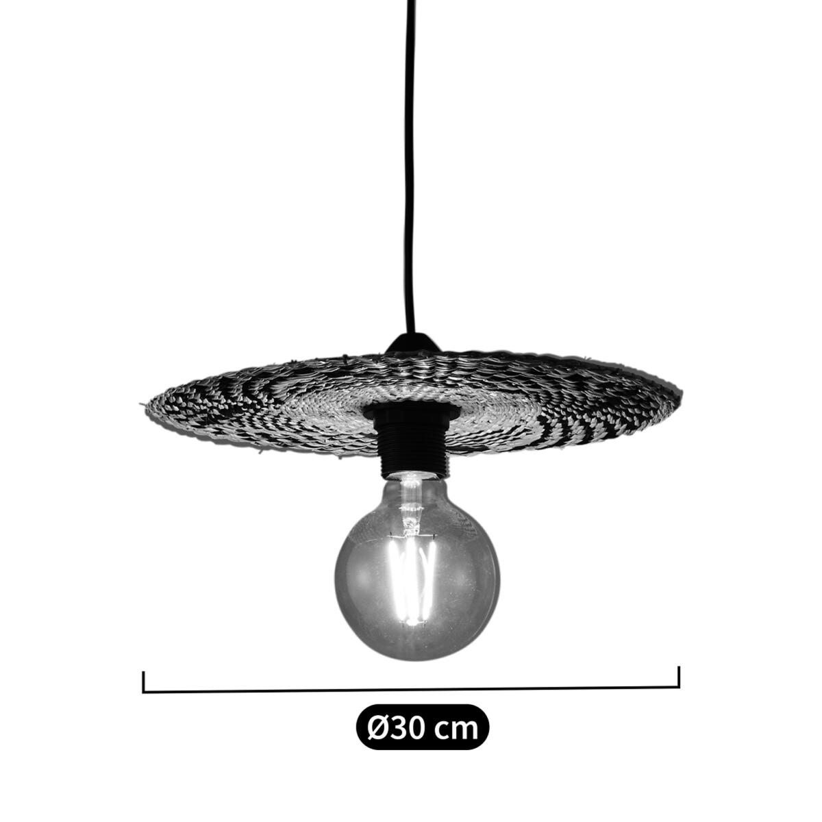Rozeta 30cm Diameter Woven Straw Ceiling Light – image 4
