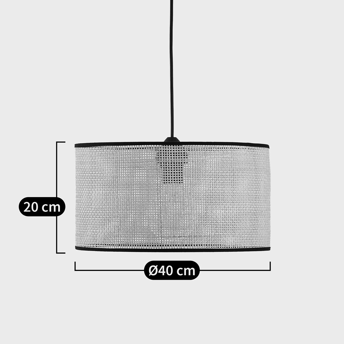 Dolkie 40cm Diameter Cane Ceiling Light Shade – image 8