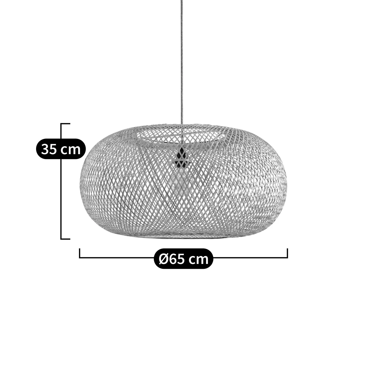 Ezia Bamboo 65cm Diameter Ceiling Light – image 5