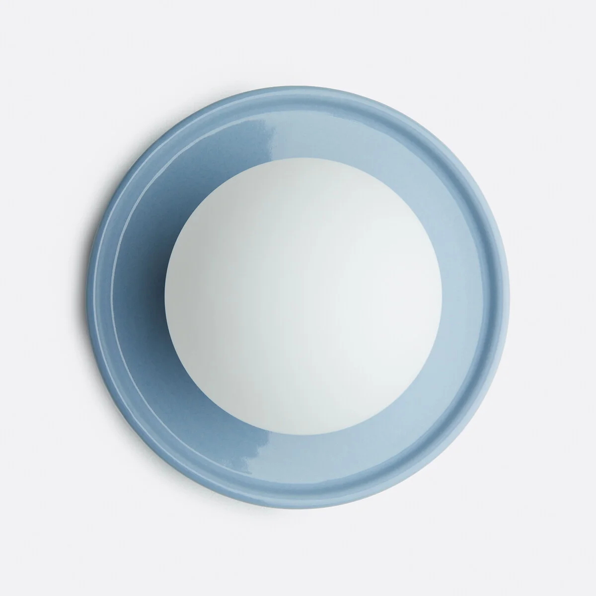 Holi Round Wall Or Ceiling Light in Ceramic and Opaline Glass, Diameter 16.8cm – image 6