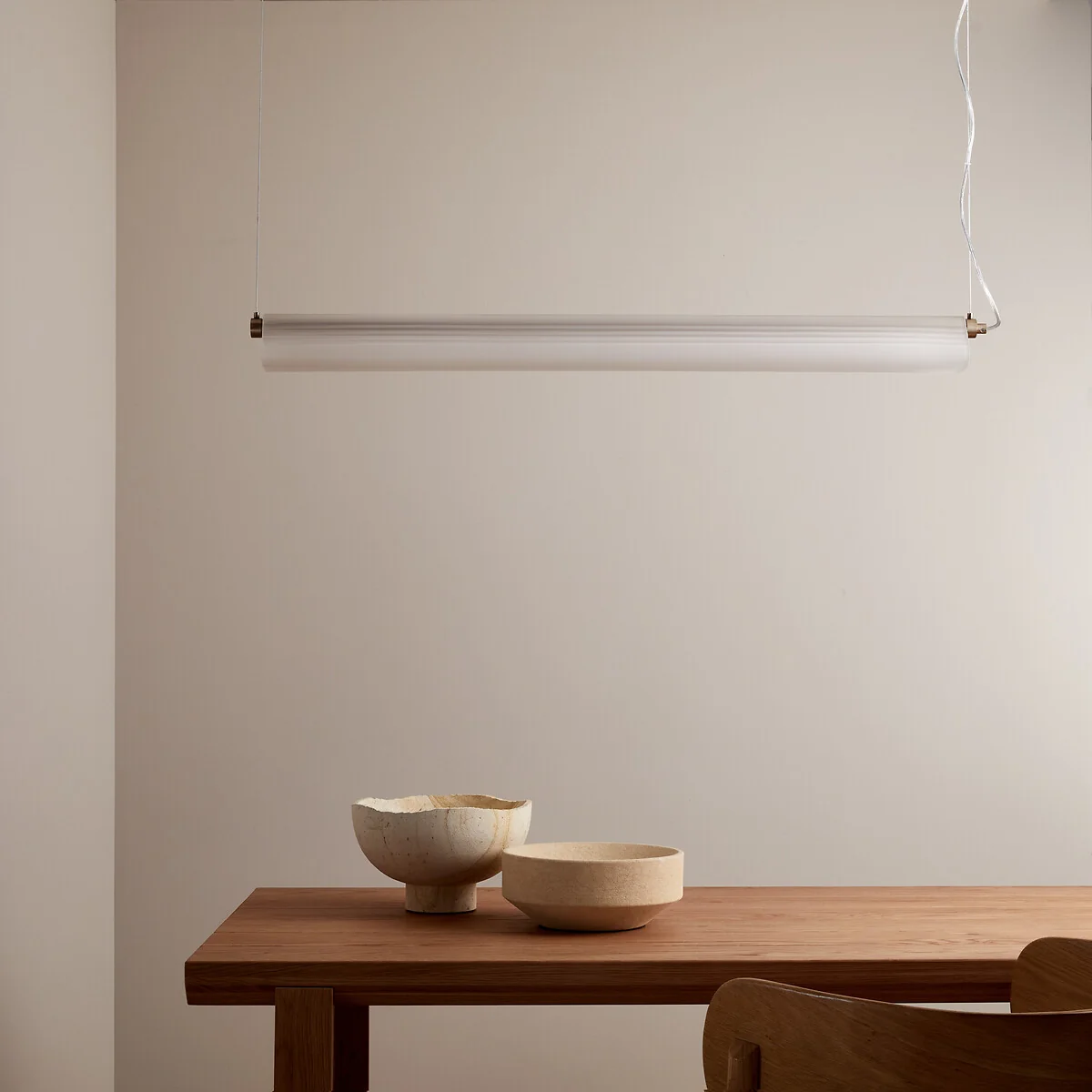 Strozzi Glass and Steel Tube Ceiling Light – image 4