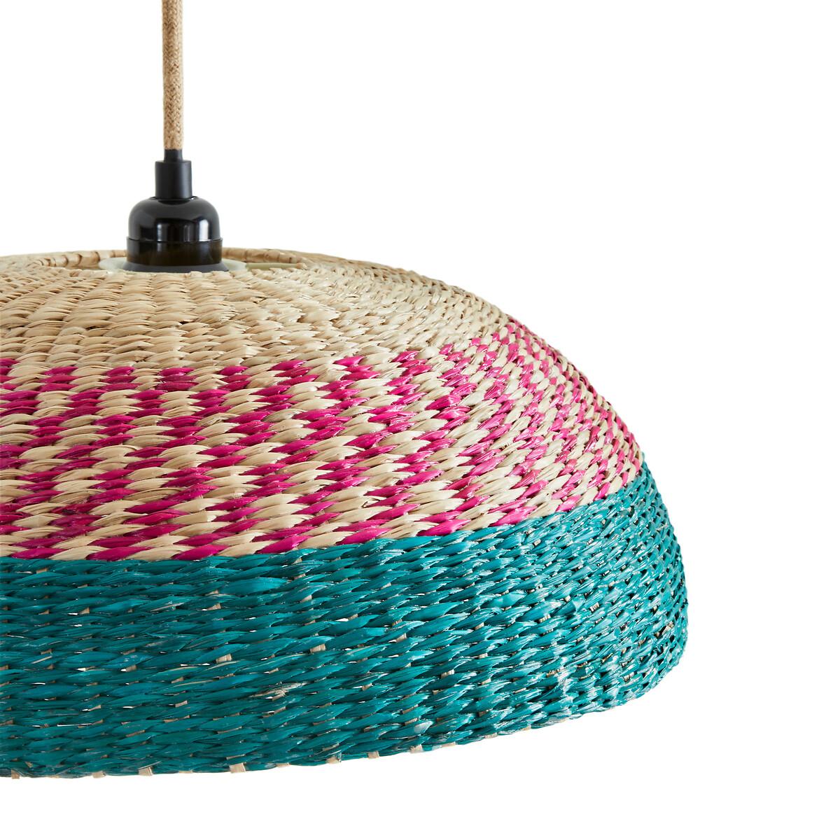 Hilo Colourful Woven Straw 44cm Diameter Ceiling Light Shade – image 3