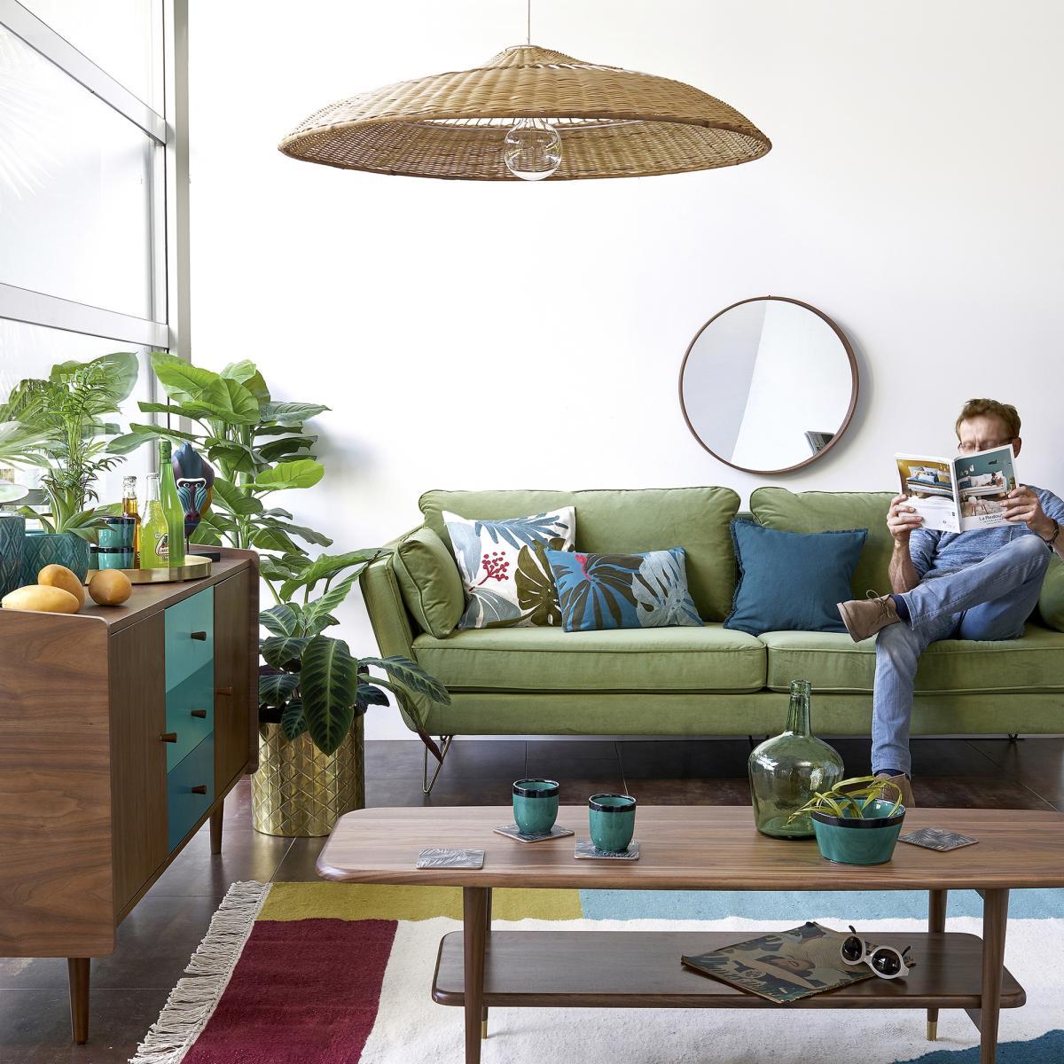 Elora Extra Large Rattan Disc Ceiling Light Shade – image 5