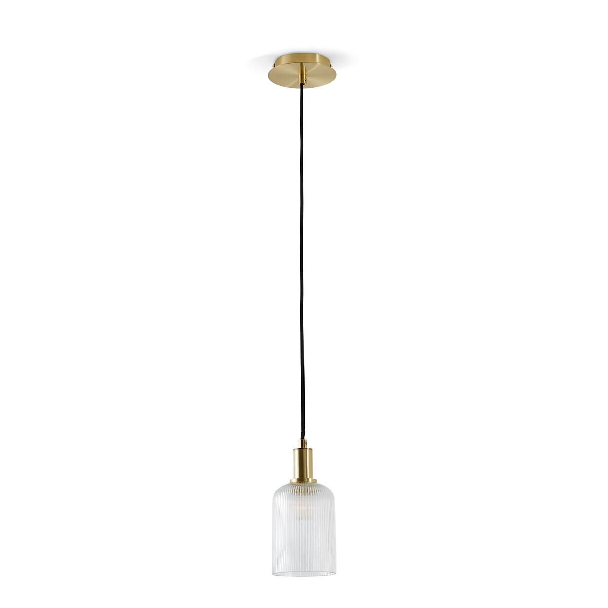 Bogota 10.9cm Diameter Textured Glass & Brass Ceiling Light – image 2
