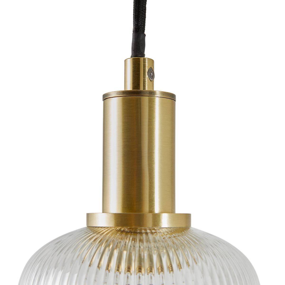 Bogota 10.9cm Diameter Textured Glass & Brass Ceiling Light – image 4