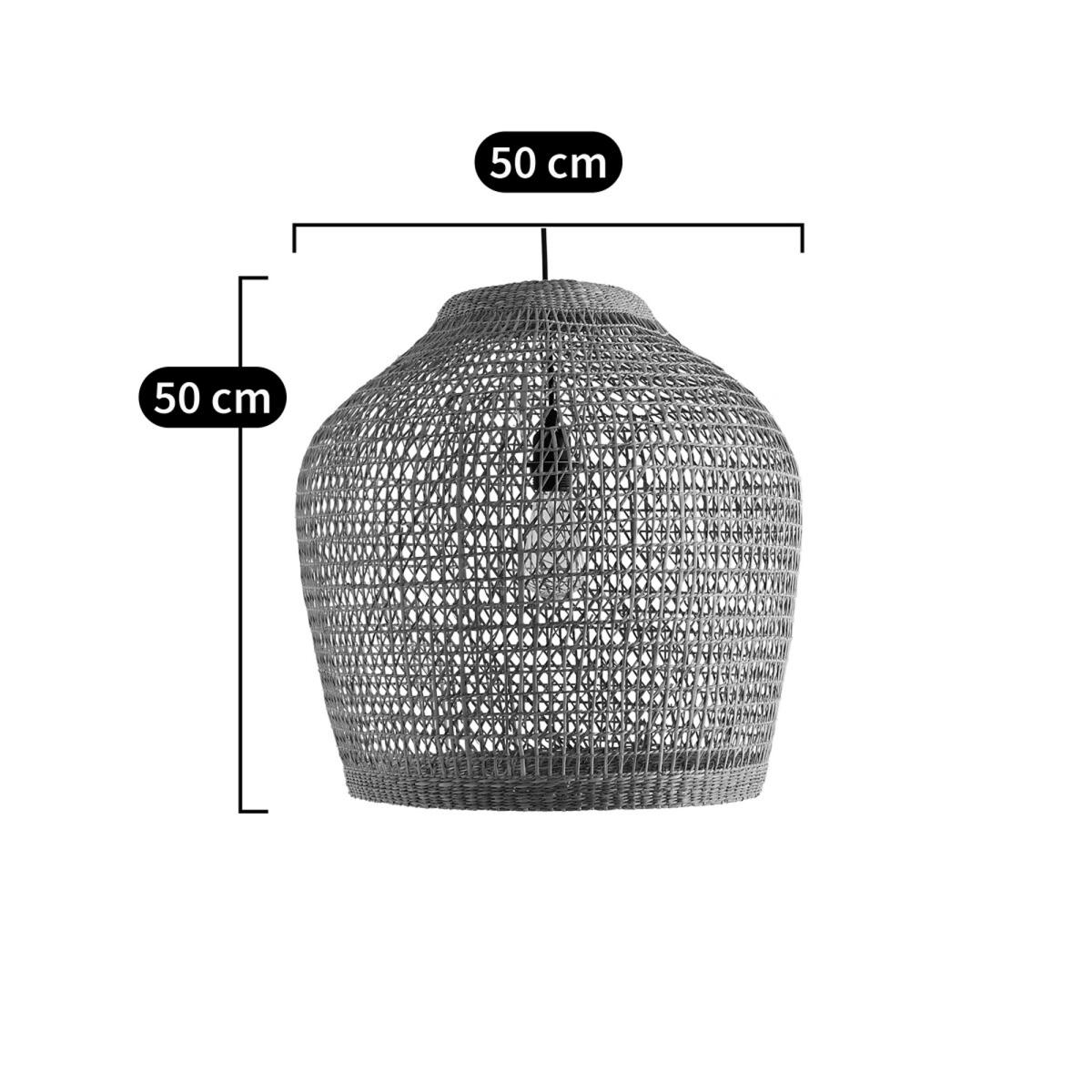 Makita 50cm Diameter Woven Wicker Ceiling Light – image 7