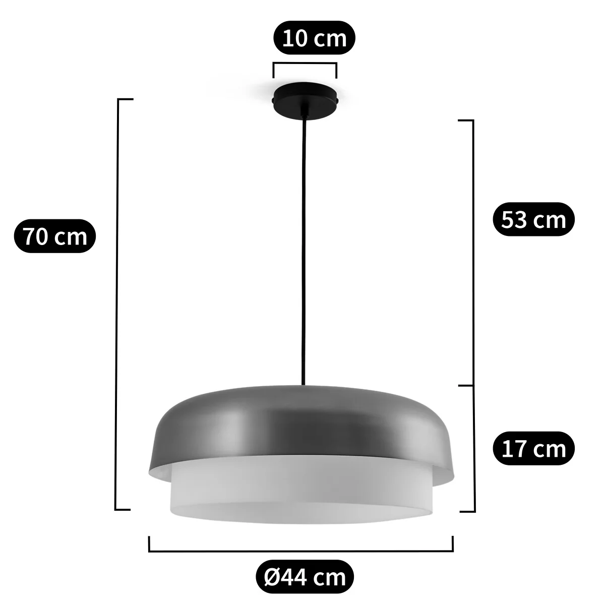 Clepsos Mocha Metal Ceiling Light – image 6