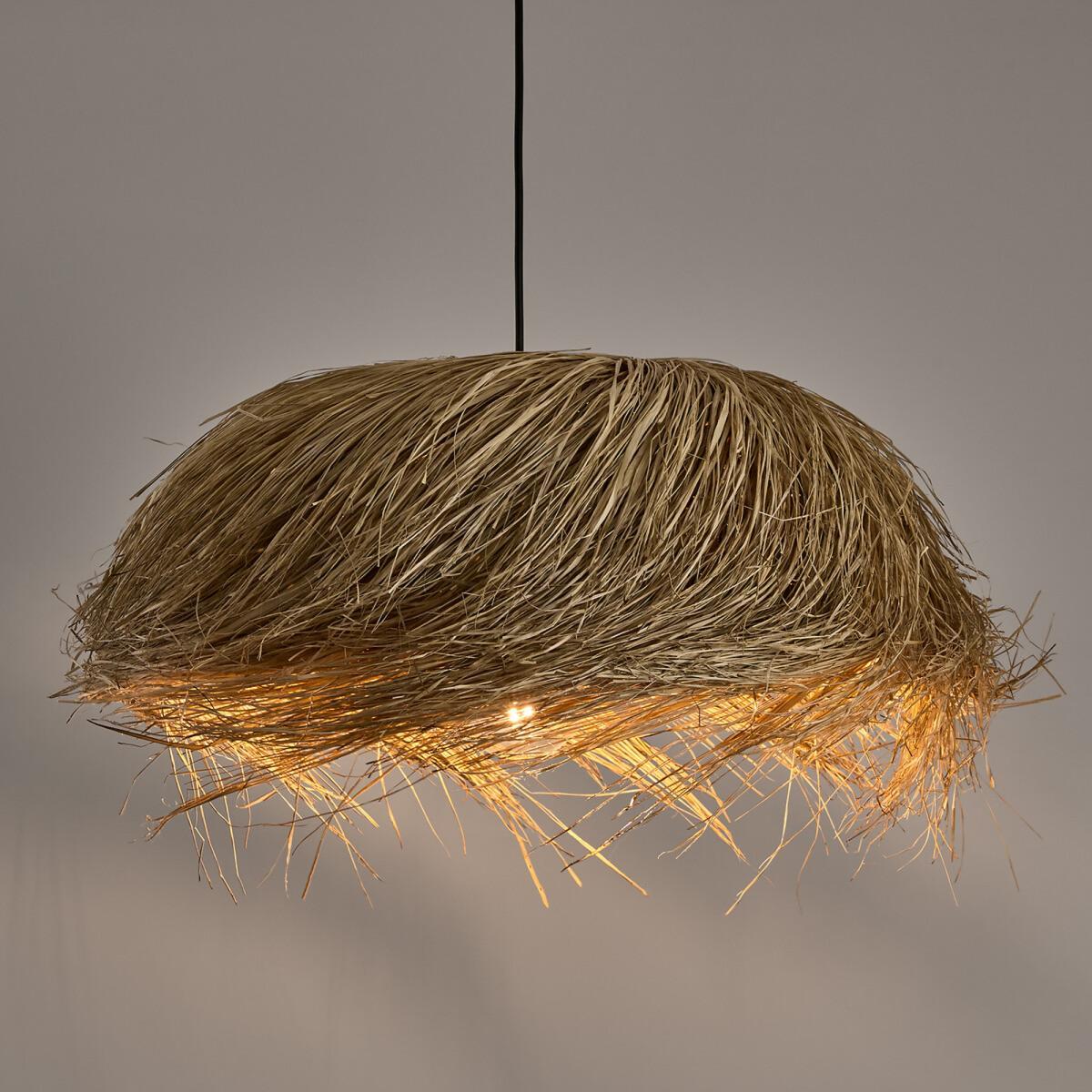 Samaï Natural Fibre Ceiling Lamp, Diameter 50cm – image 3