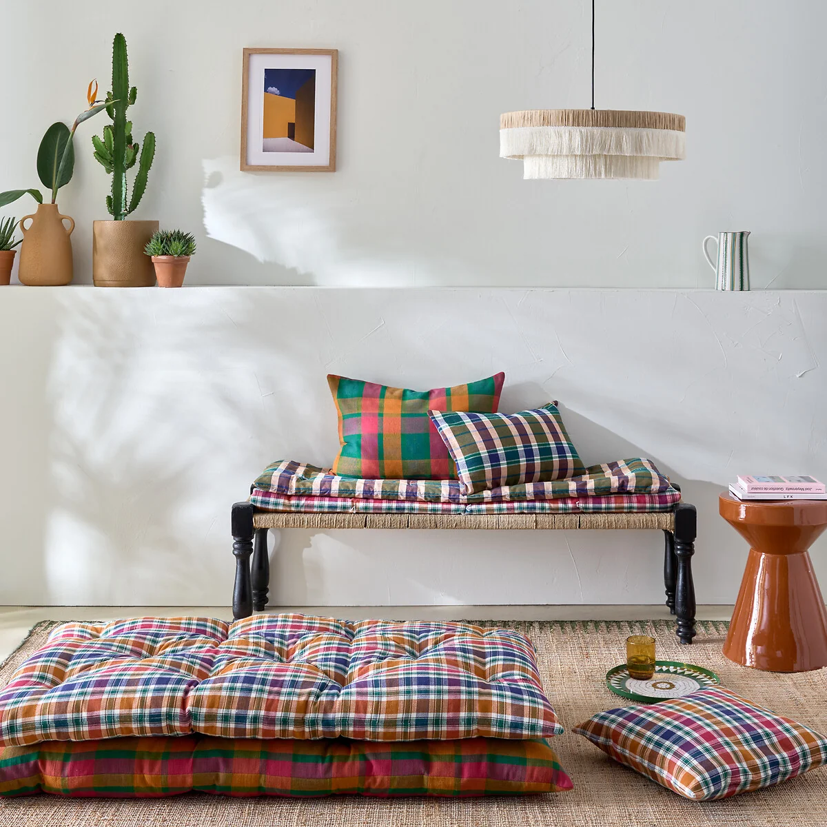 Kavi Fringed Hanging Lamp in Raffia Ø50cm – image 2