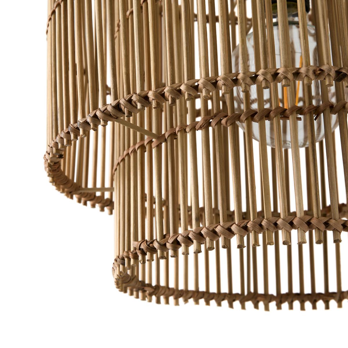Haya 37cm Diameter Bamboo Ceiling Light Shade – image 3