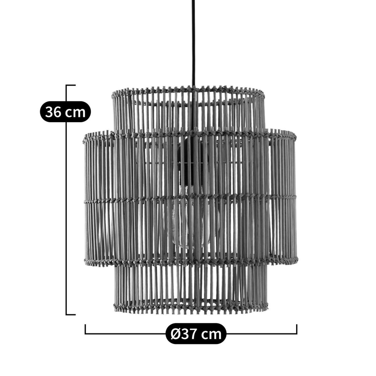 Haya 37cm Diameter Bamboo Ceiling Light Shade – image 5
