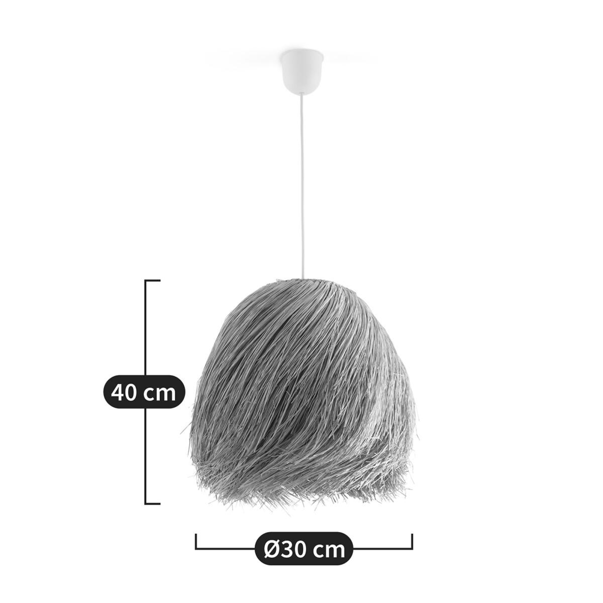 Samaï 30cm Diameter Panama Fibre Ceiling Light – image 9