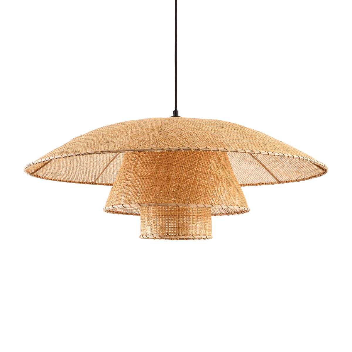 Lola 80cm Diameter Rattan Ceiling Light – image 1