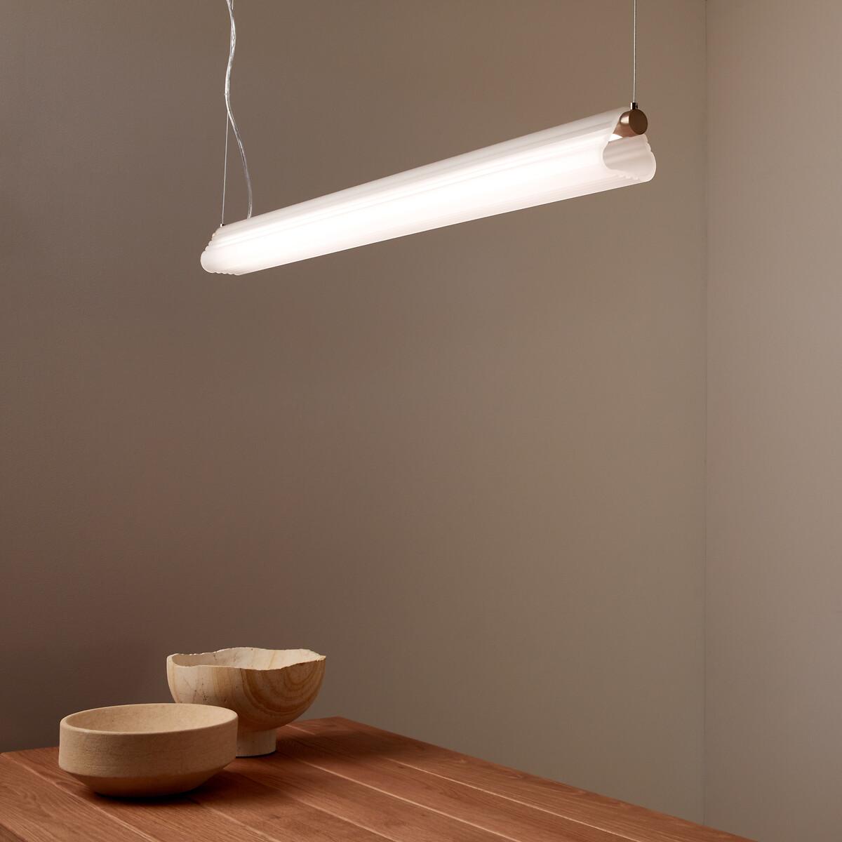 Strozzi Glass and Steel Tube Ceiling Light – image 2