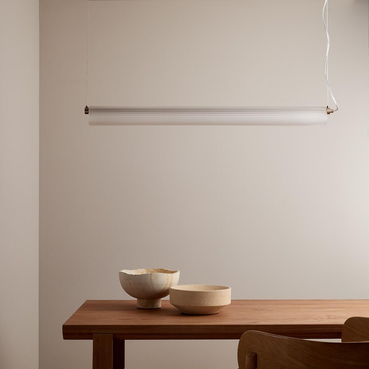 Strozzi Glass and Steel Tube Ceiling Light – image 4
