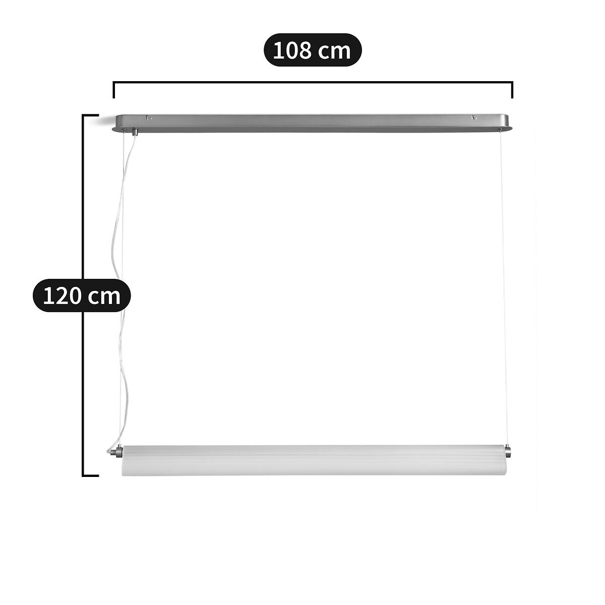 Strozzi Glass and Steel Tube Ceiling Light – image 7
