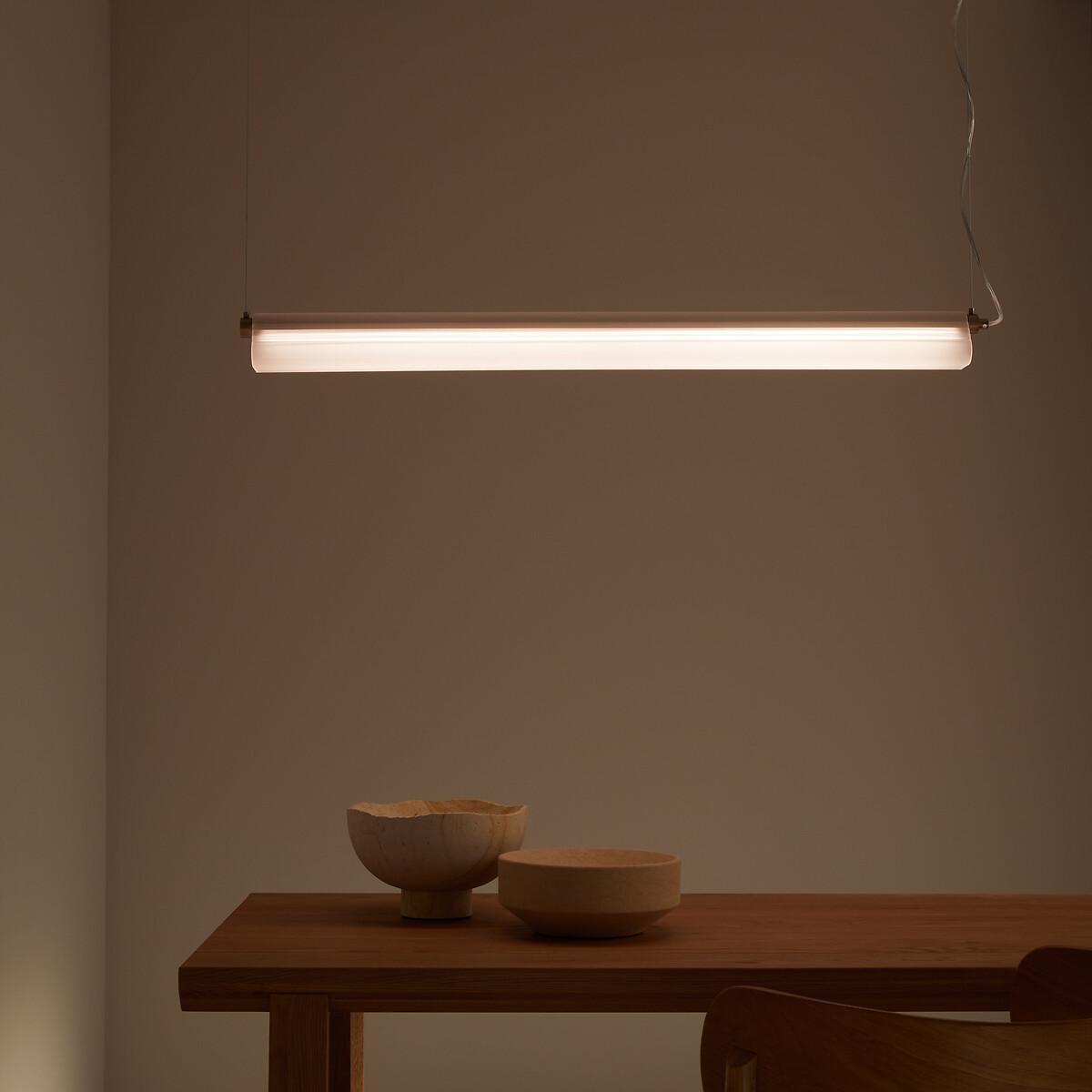 Strozzi Glass and Steel Tube Ceiling Light – image 1