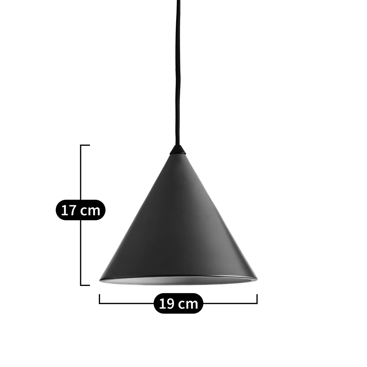 Moke Cone Pendant Light, Diameter 19cm – image 9