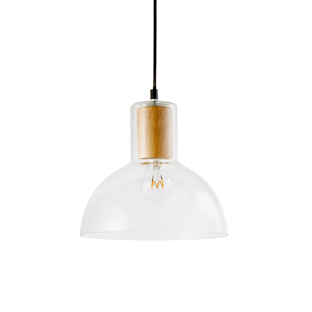 Lizia 24.5cm Glass & Wood Ceiling Lightshade – image 2