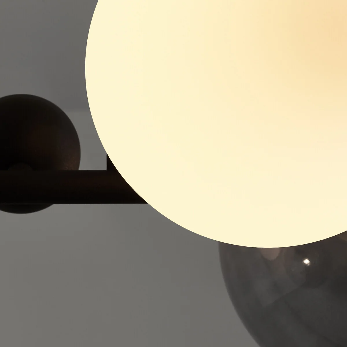 Bullesco Smoked Glass and Metal Ceiling Light – image 5