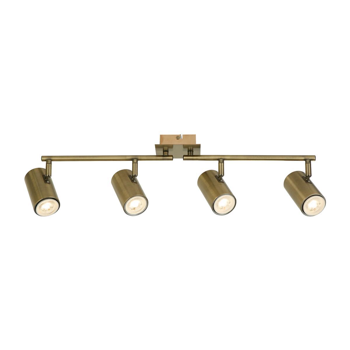 4 Light Cylinder Spotlight Ceiling Bar – image 1