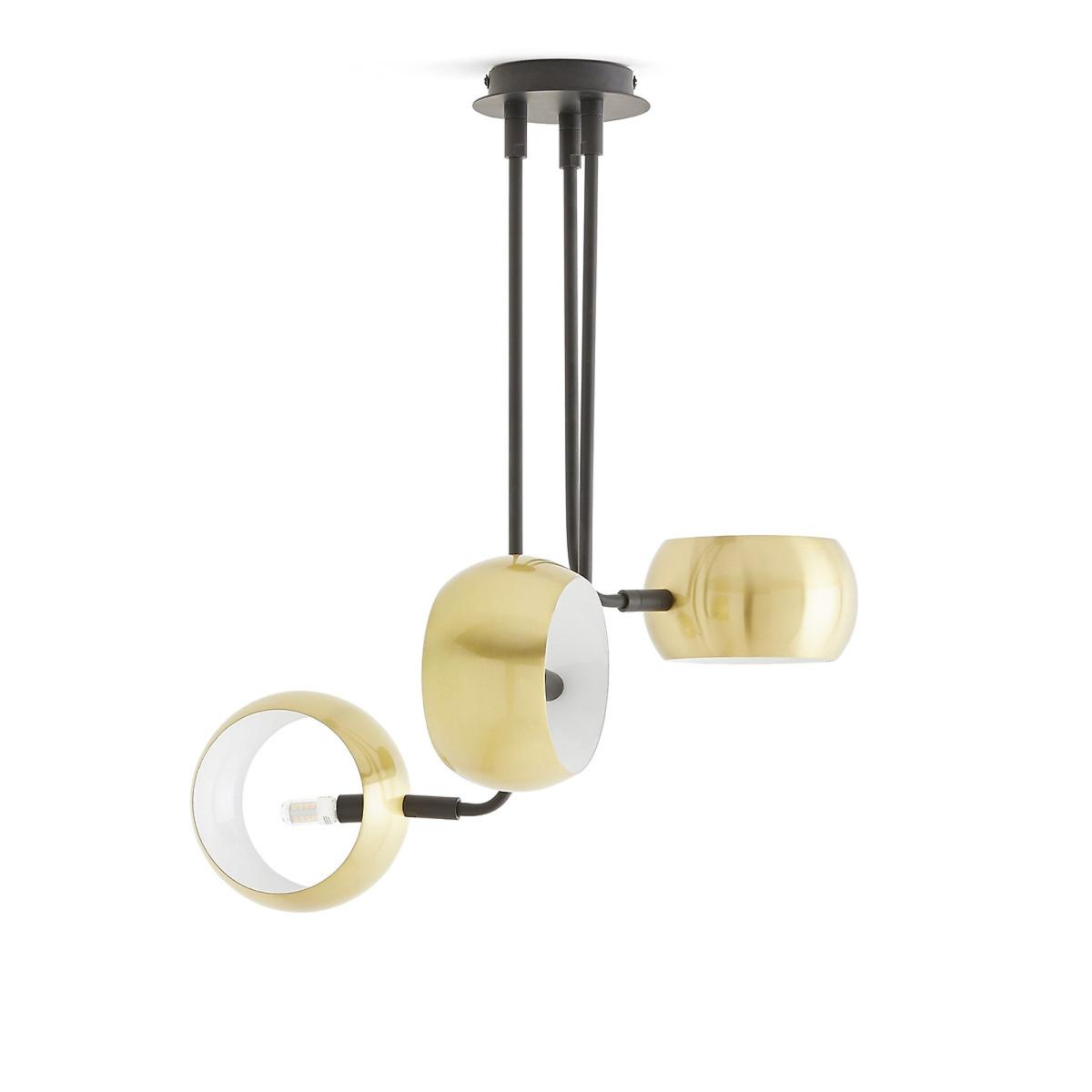 Elori Triple Metal Brass Ceiling Light – image 3