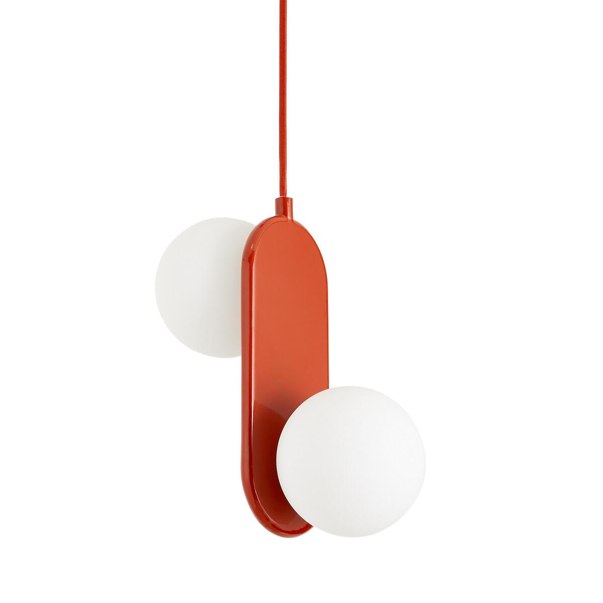 Soleo Metal & Opaline Double Ceiling Light – image 2