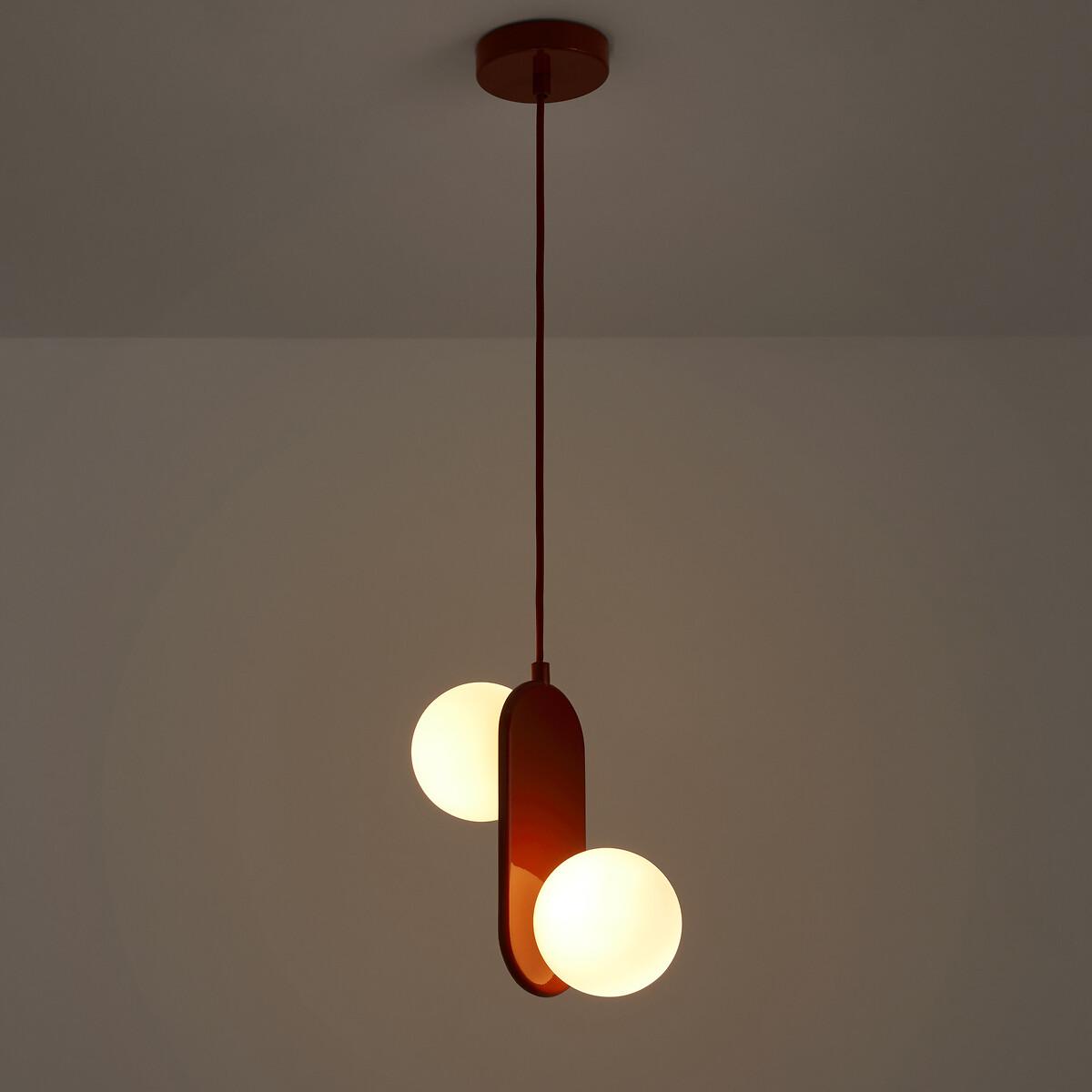Soleo Metal & Opaline Double Ceiling Light – image 3