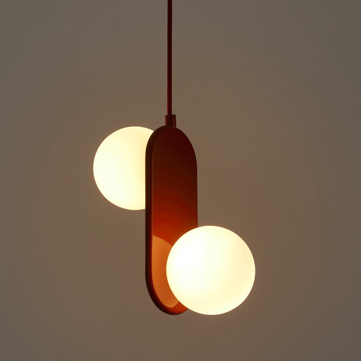 Soleo Metal & Opaline Double Ceiling Light – image 4