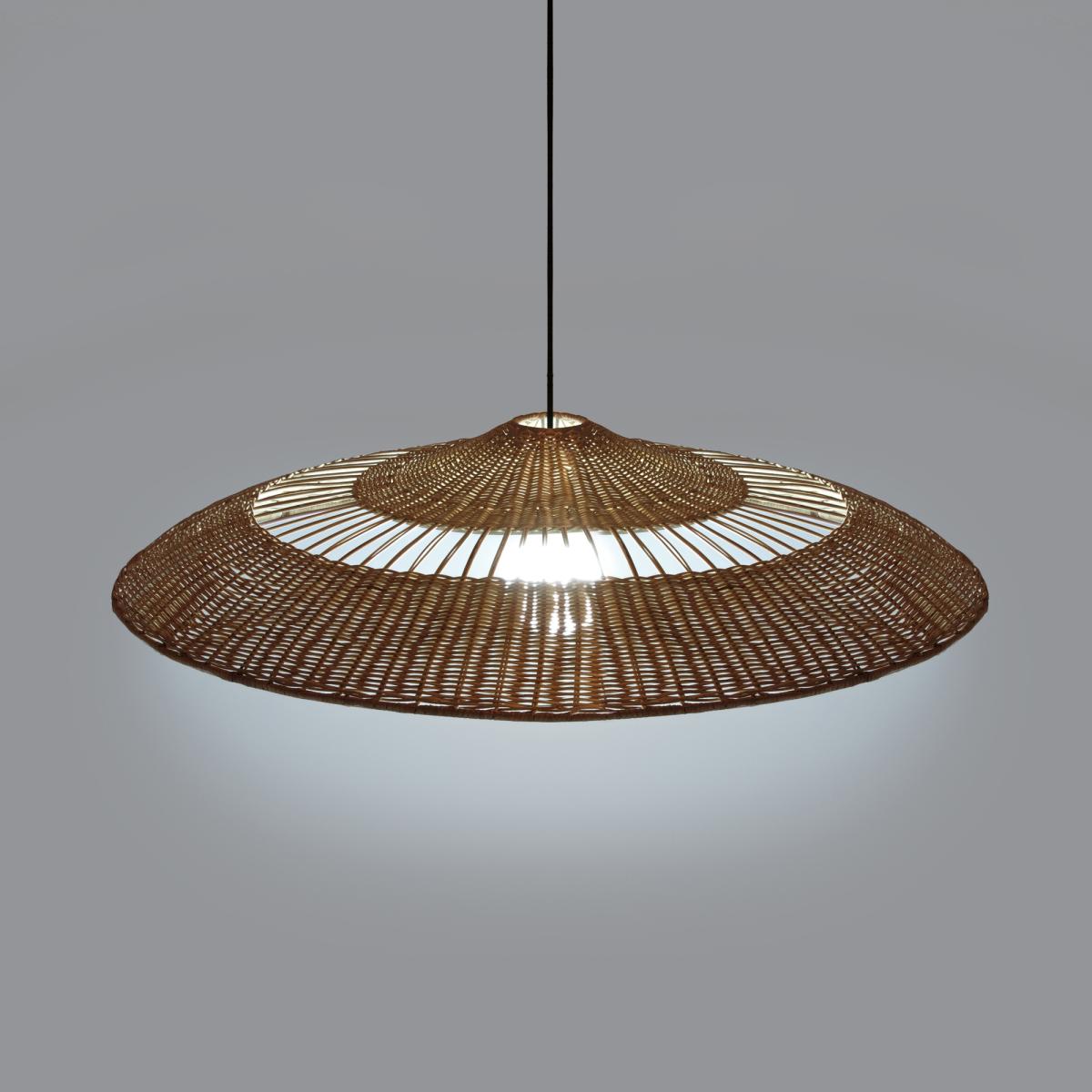 Elora 100cm Diameter Rattan Ceiling Light Shade – image 2
