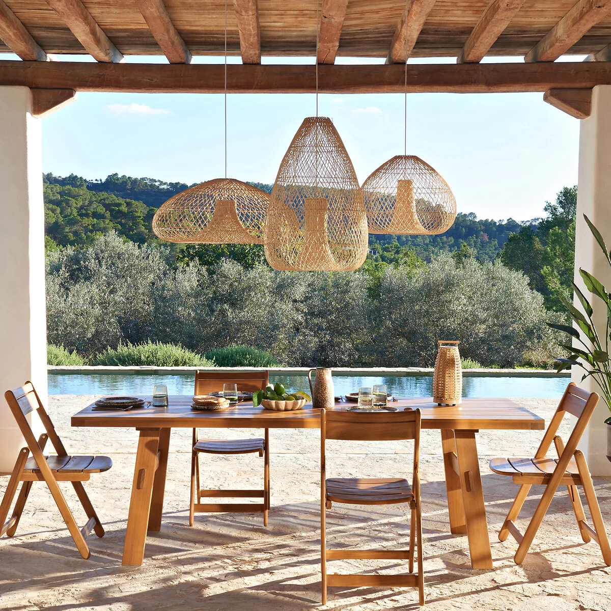 Titou Woven Rattan Ceiling Light – image 2