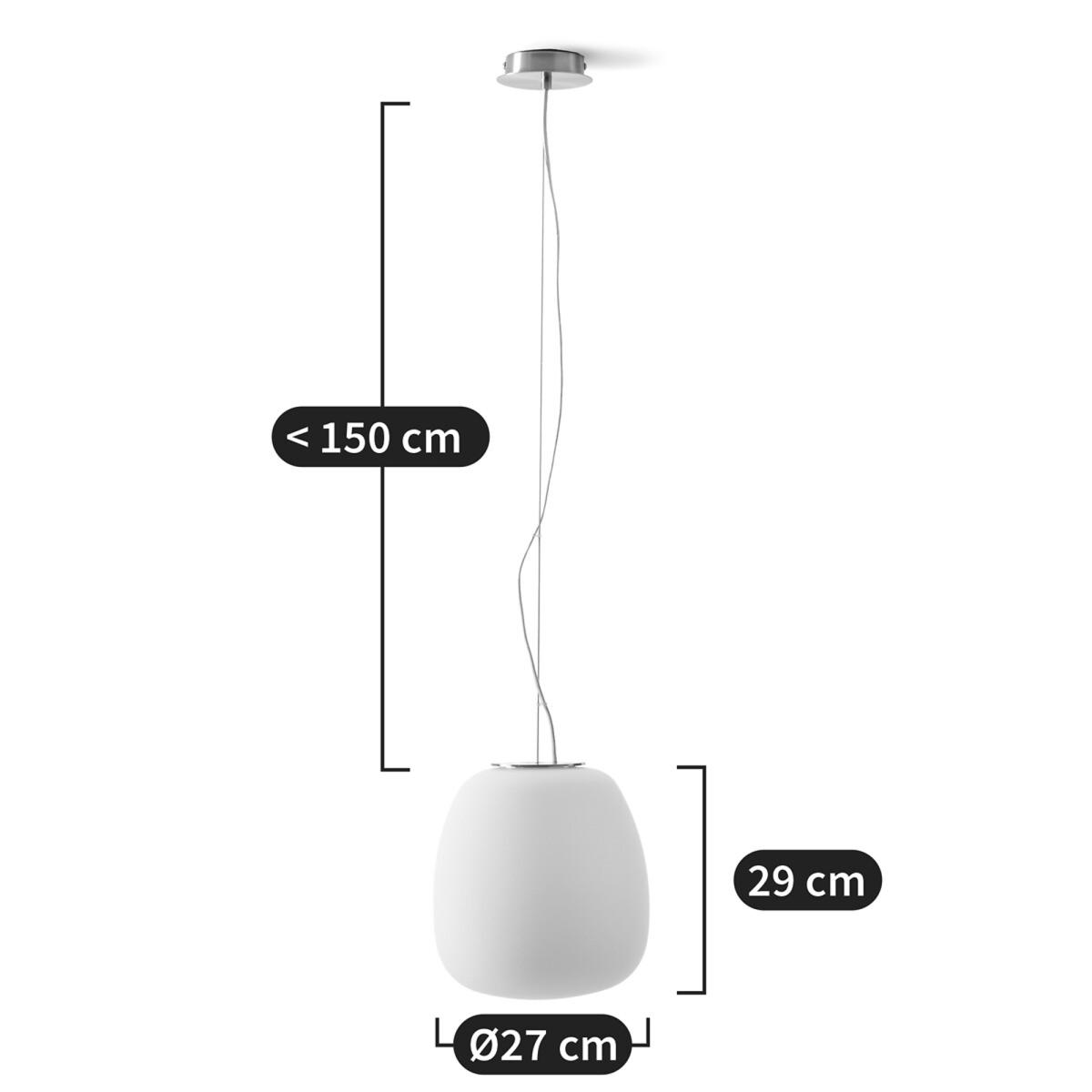 Raeyes Oblong Shape Frosted Glass Ceiling Light – image 7