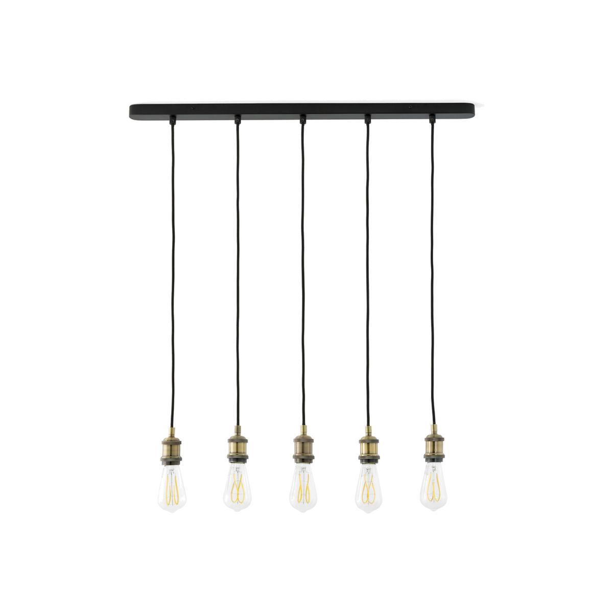 Palatina Metal and Fabric Cluster Ceiling Light – image 1