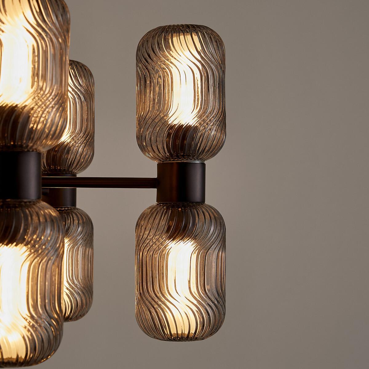 Jamy Metal & Glass Chandelier, H75cm – image 6