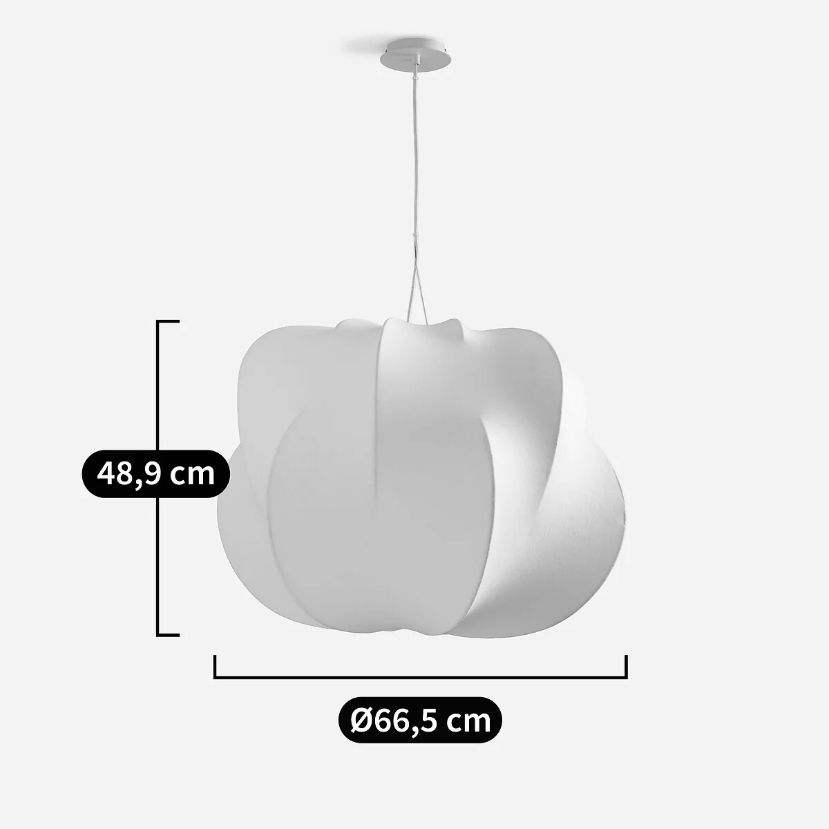 Oï Ceiling Light in Metal and Resin – image 9