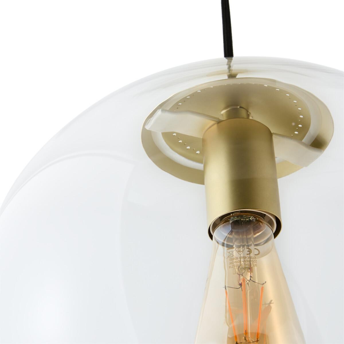Moricio Brass and Glass Pendant Light – image 3