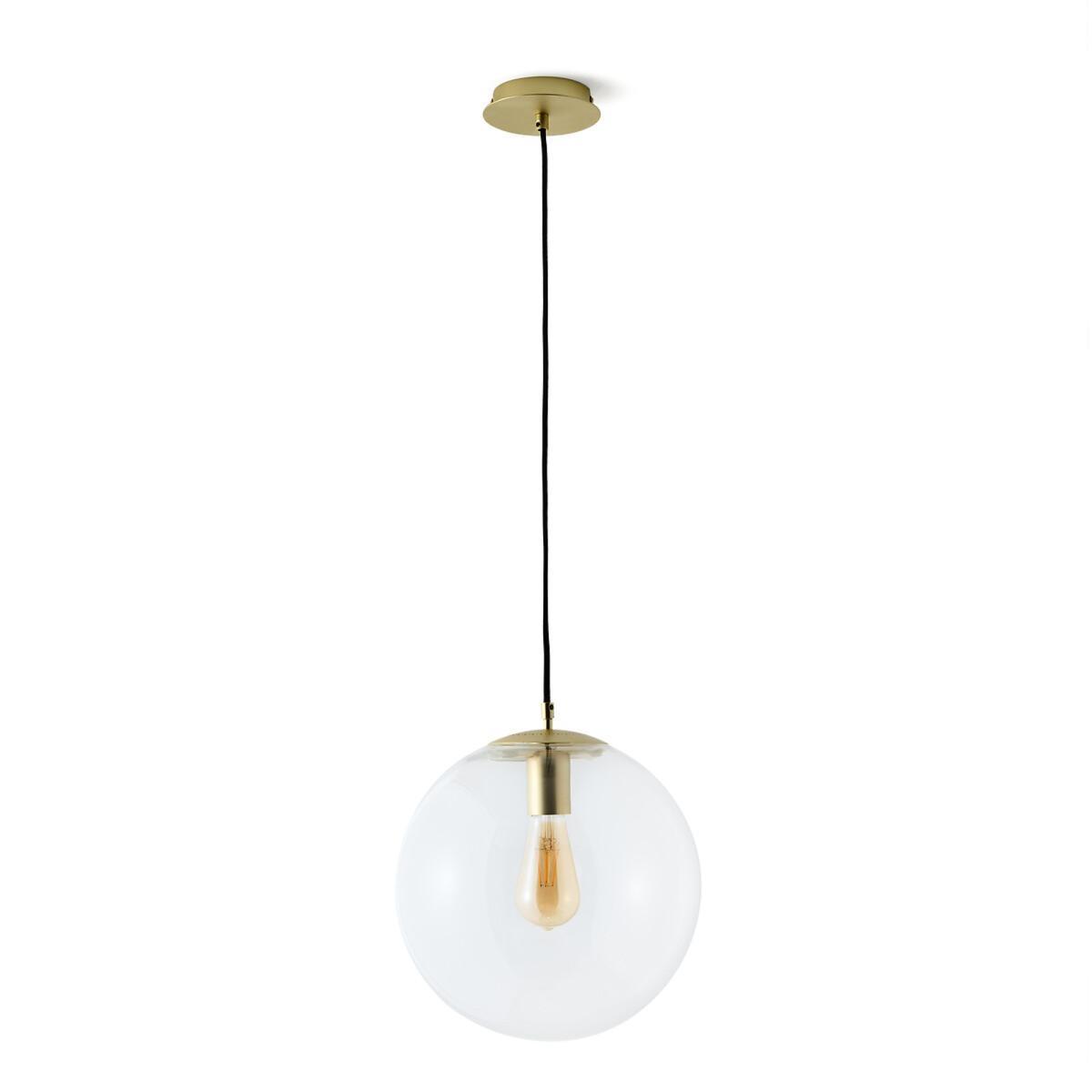 Moricio Brass and Glass Pendant Light – image 4