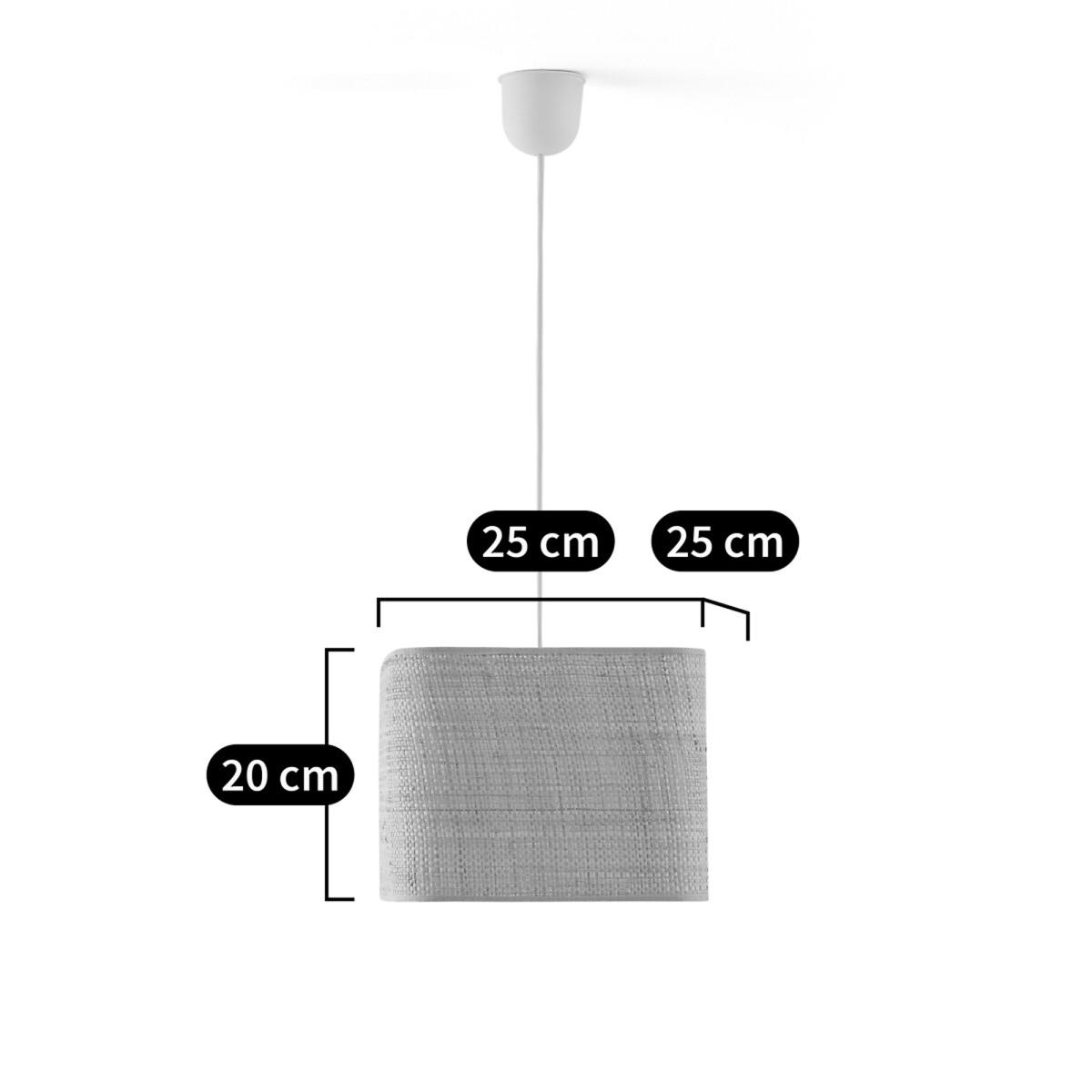 Thade 25cm Linen Ceiling Light Shade – image 5
