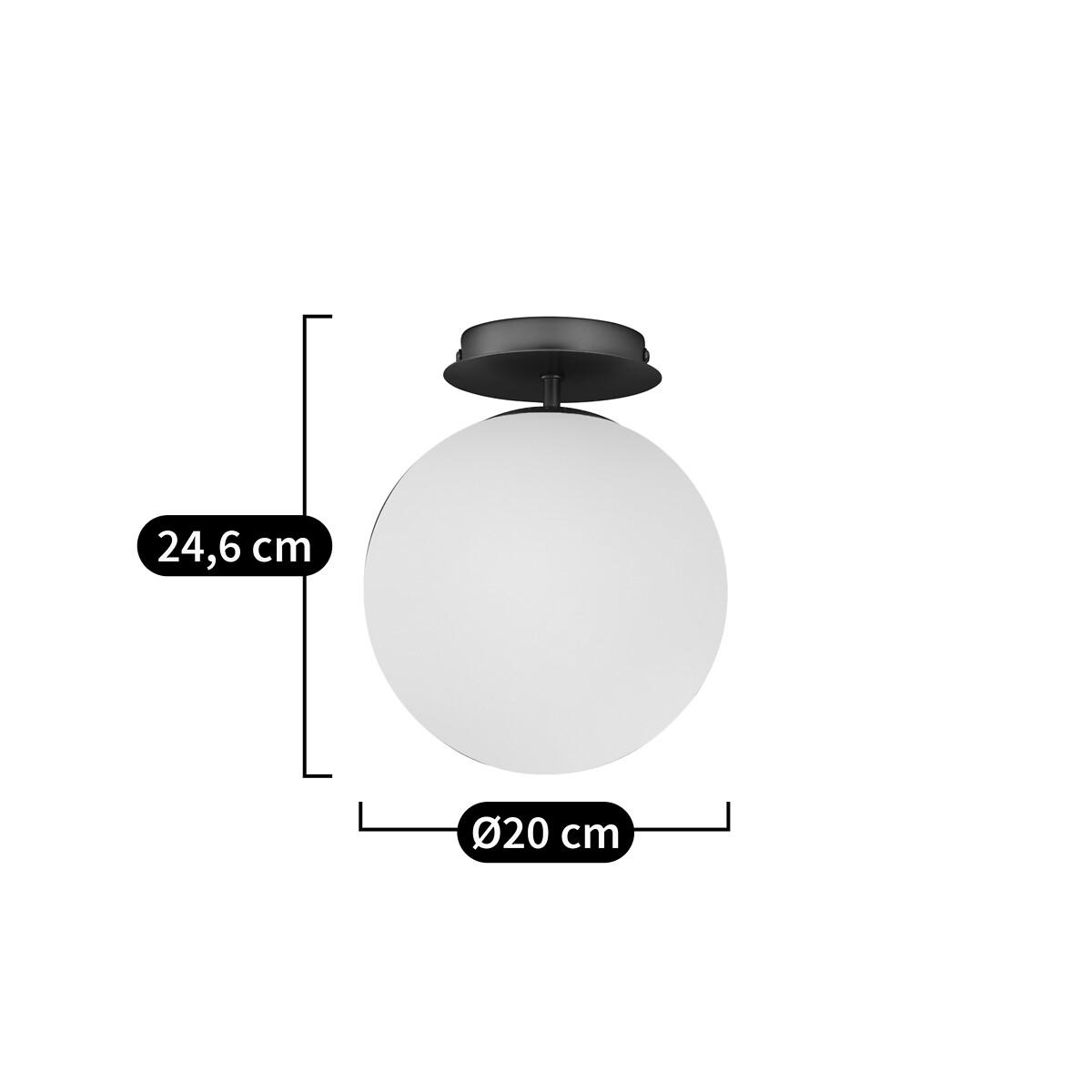 Moricio Brass and Opaline Glass Ceiling Light – image 4