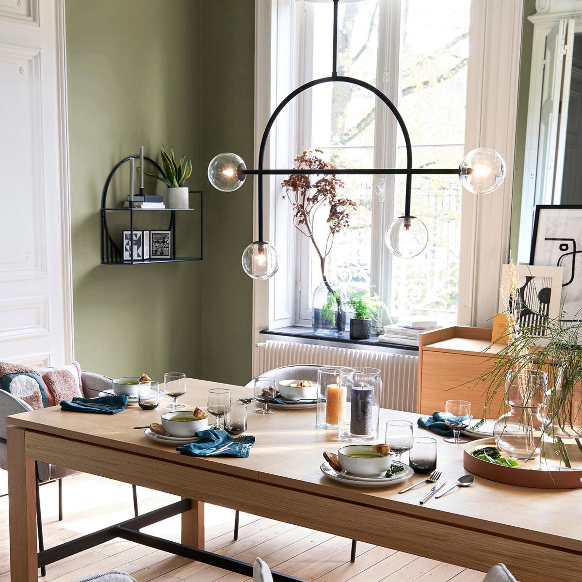 Macha Metal & Glass Chandelier – image 4