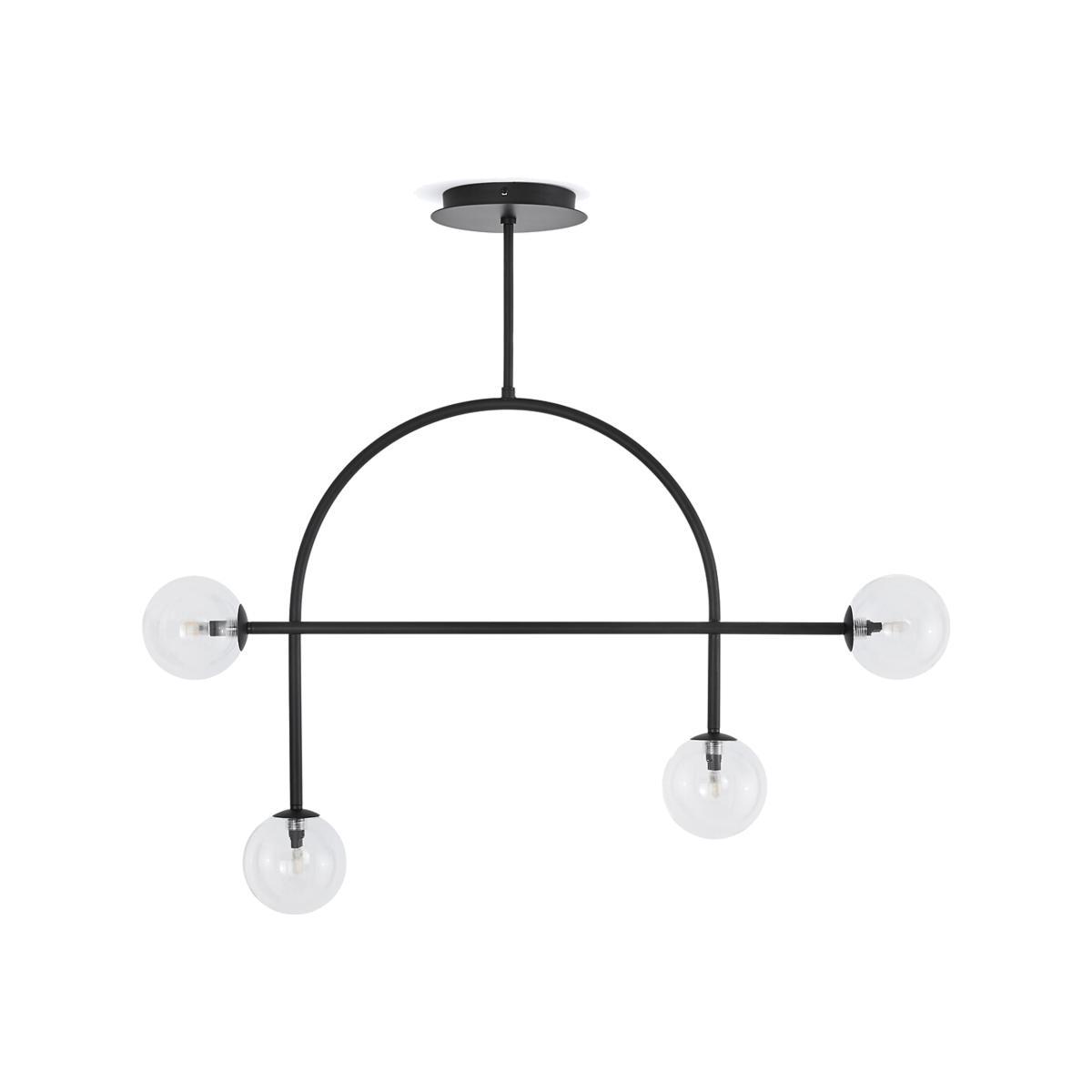 Macha Metal & Glass Chandelier – image 1