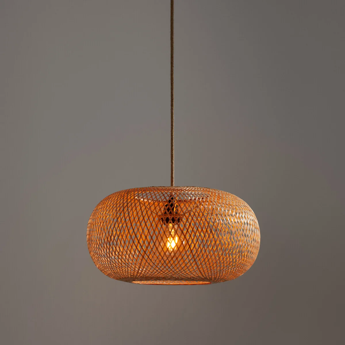 Ezia Bamboo 45cm Diameter Ceiling Light Shade – image 2