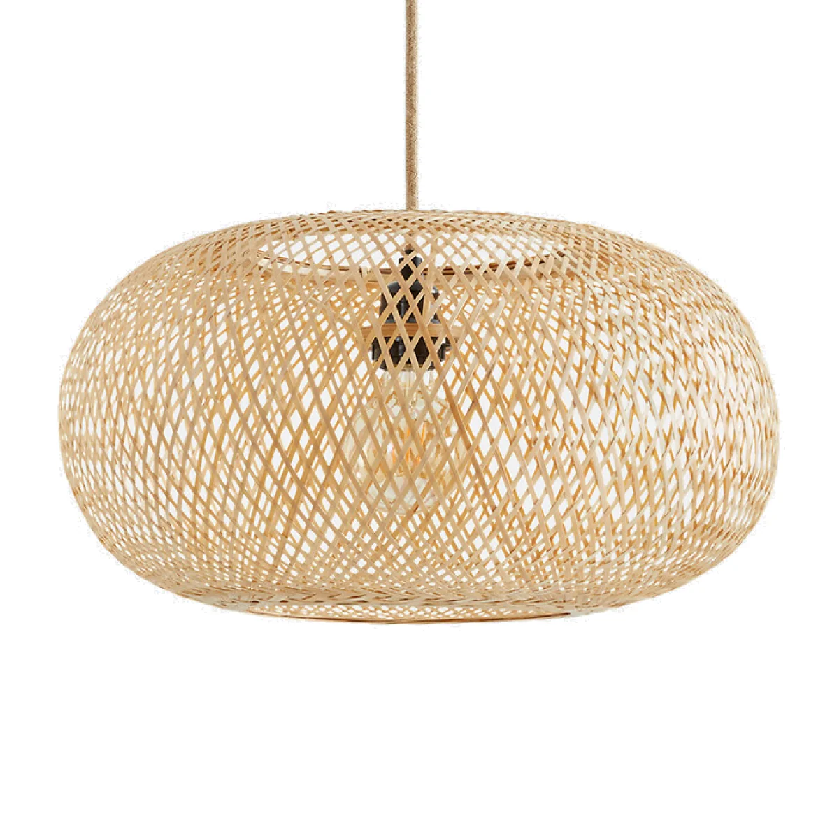 Ezia Bamboo 45cm Diameter Ceiling Light Shade – image 1