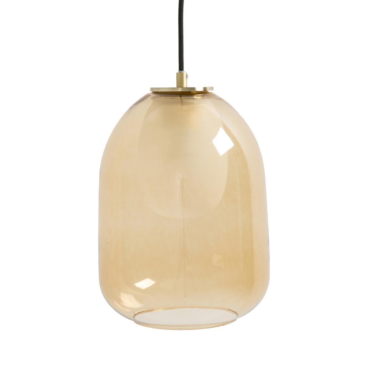 Contemporary Bumble Pendant Ceiling Light in Brass & Double Glass – image 3