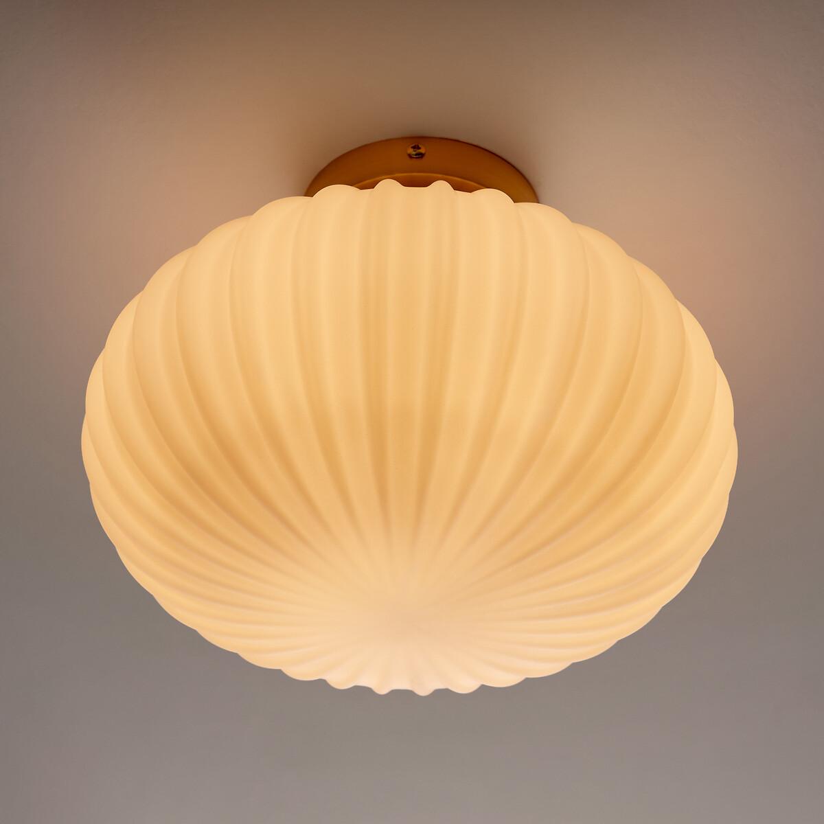 Amia Brass & Opaline Glass Ceiling Light – image 2
